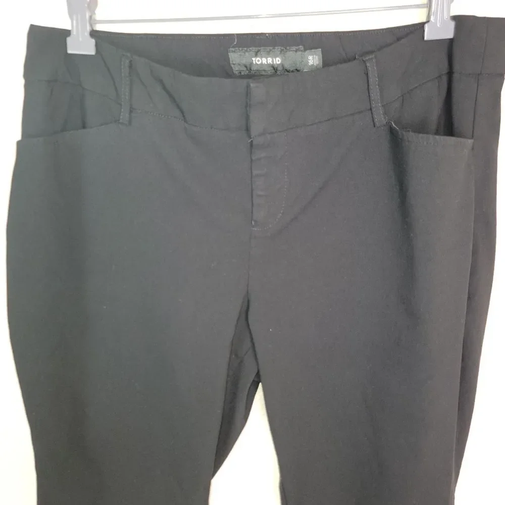 Torrid Studio Black Flare Dress Pants Size 16